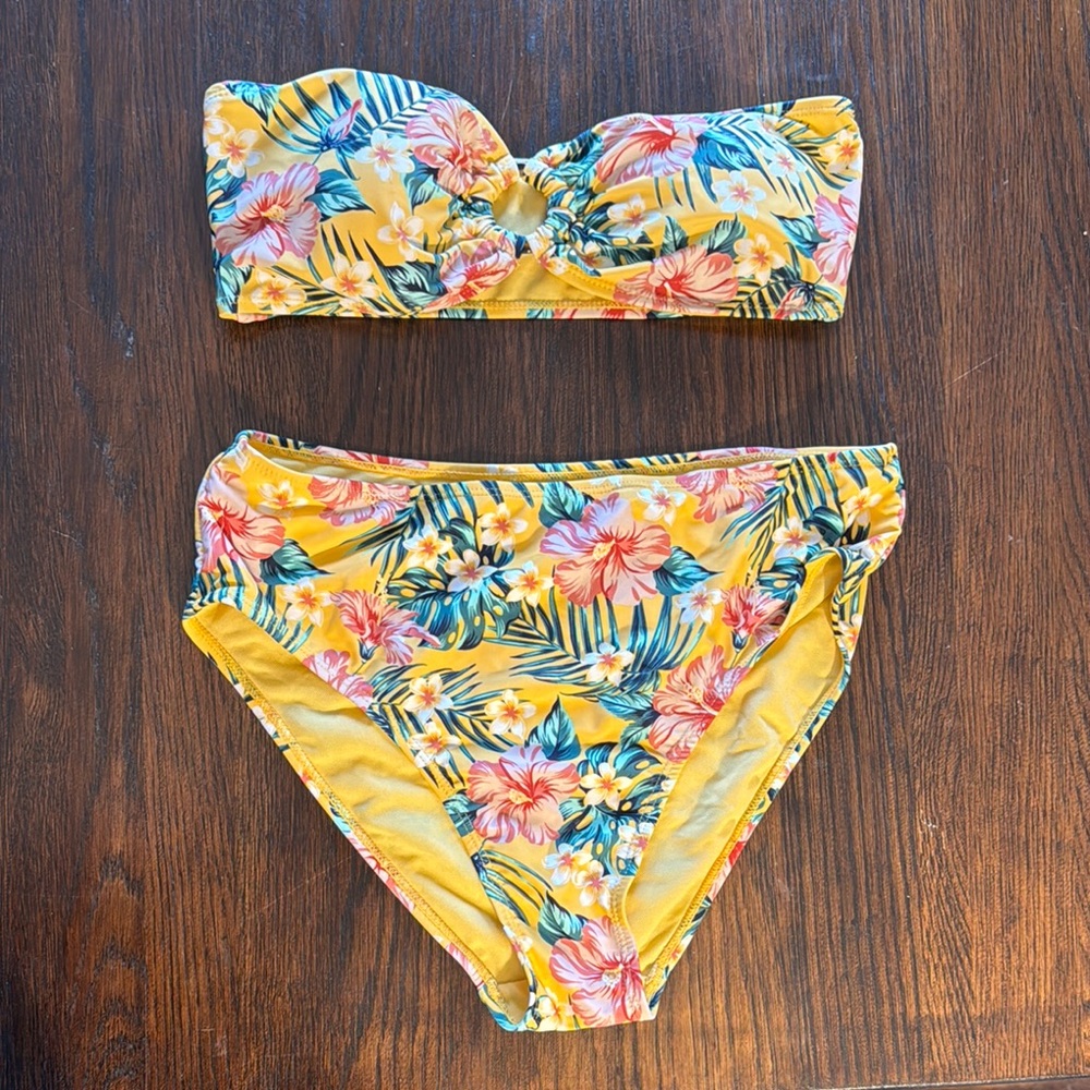 Cabana Del Sol Bikini Size Large High Waisted